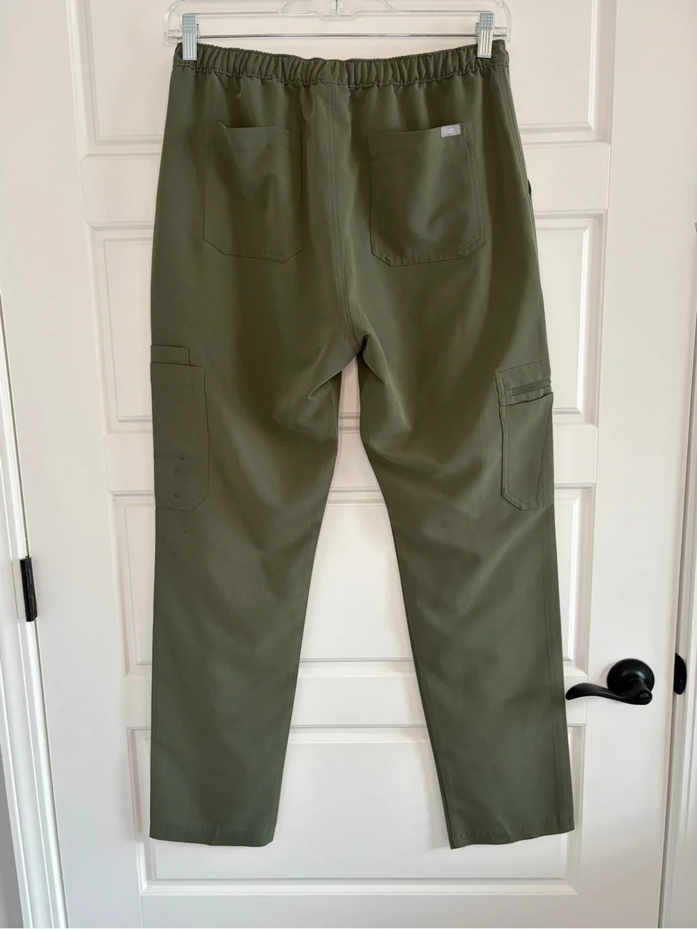 FIGS Technical Collection Cairo Cargo Scrub Pants Army Green Size Large Tall